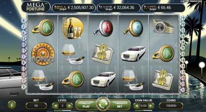 Mega Fortune at Rainbet Casino